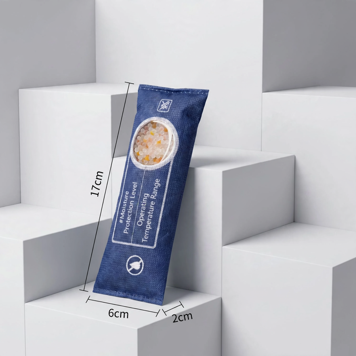 Smart silicone desiccant with viewing window