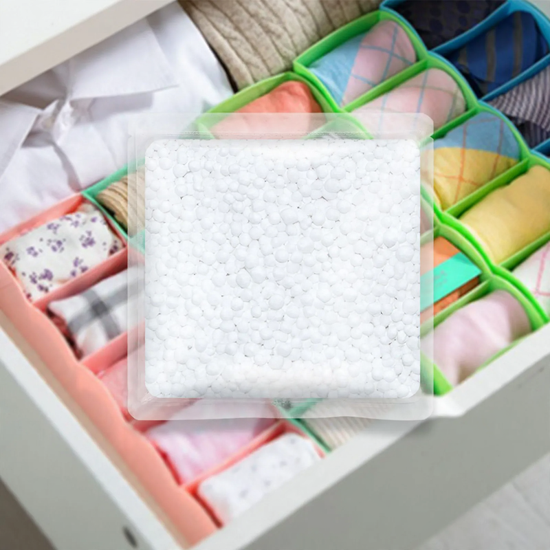 Compact dehumidifier bag for drawers