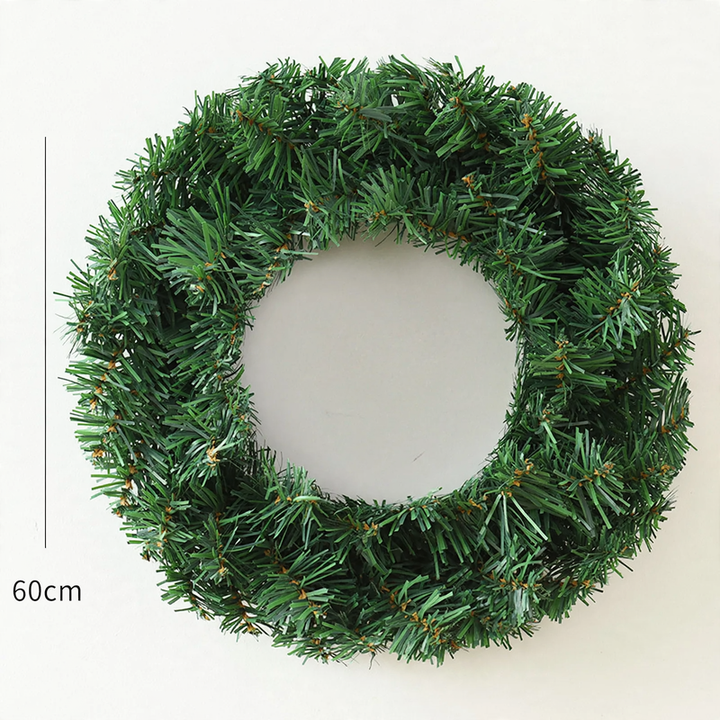 Decorative Christmas wreath made of PVC, various sizes