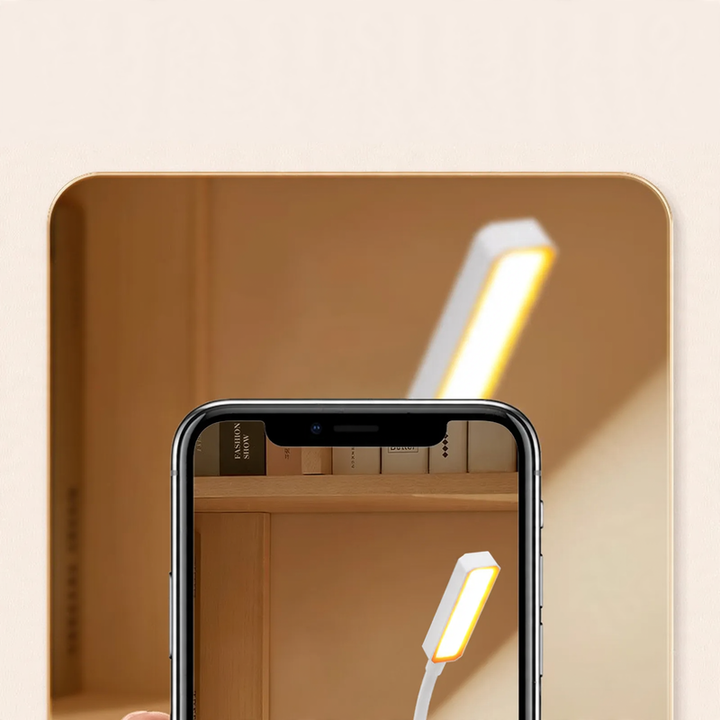 LED reading lamp with clip, stand-alone, rechargeable