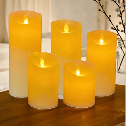 LED Real Wax Candle with Flickering Effect