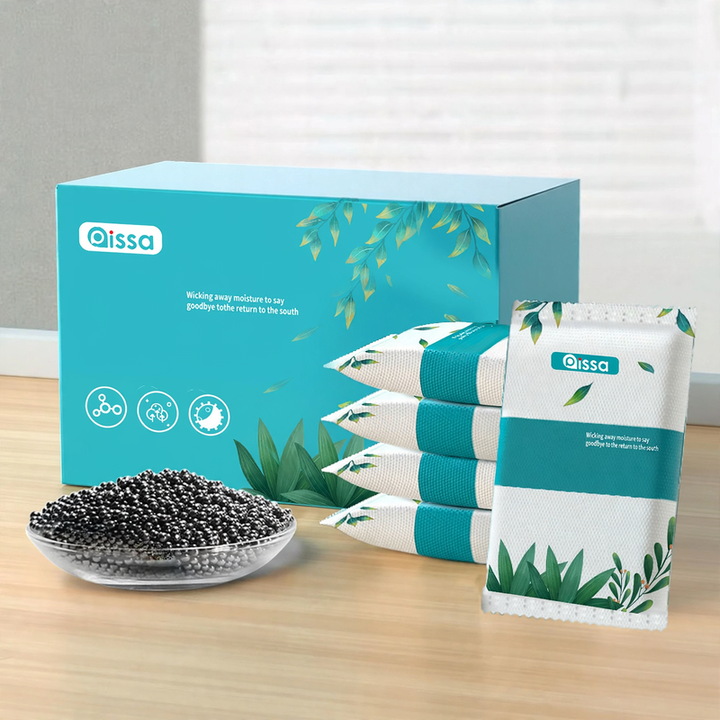 Activated charcoal dehumidifying bags for the household