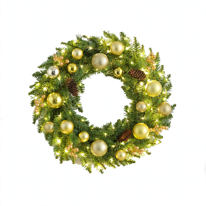 Christmas wreath made of PVC, modern and simple