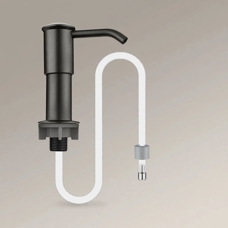 Soap dispenser for the sink, stainless steel