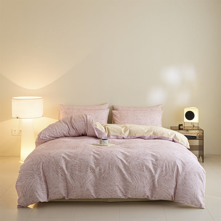 Elegant cotton bedding set, brushed