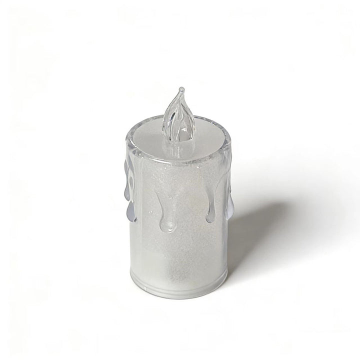 LED Crystal Candle with Starry Sky Effect