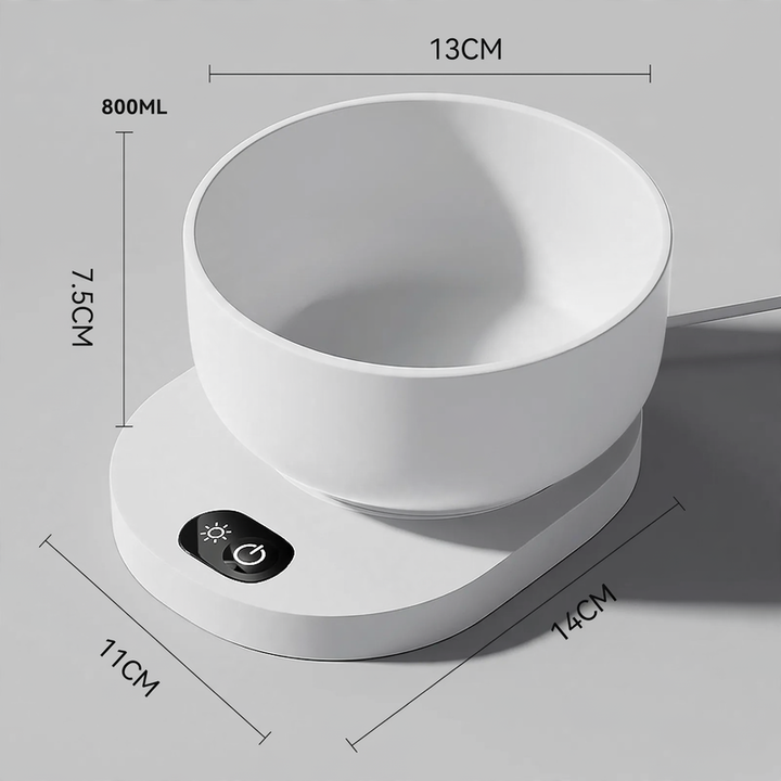 Ceramic heating bowl for cats and dogs