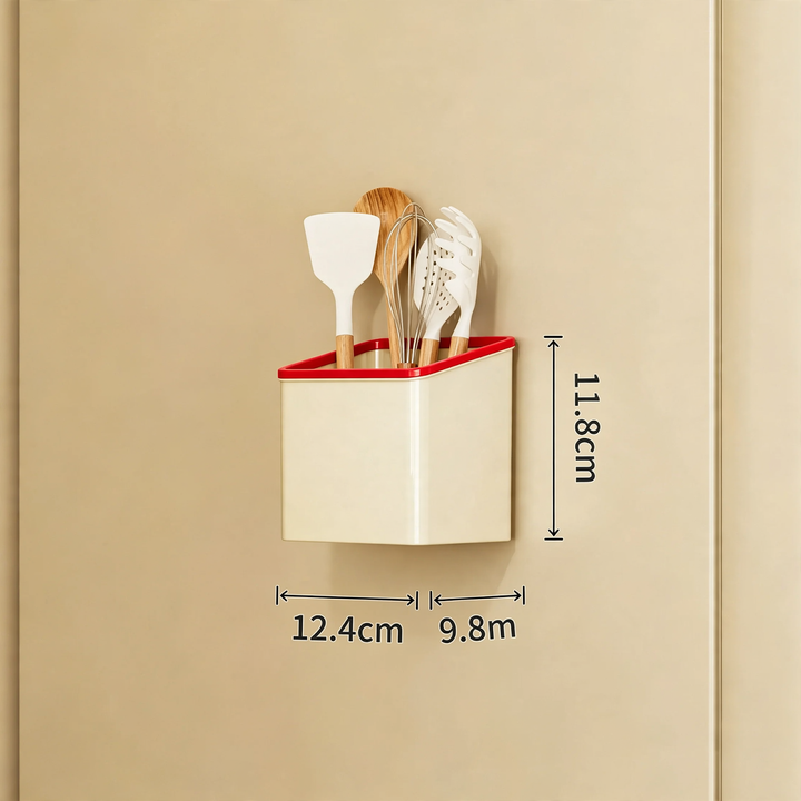 Magnetic kitchen storage box for the refrigerator door