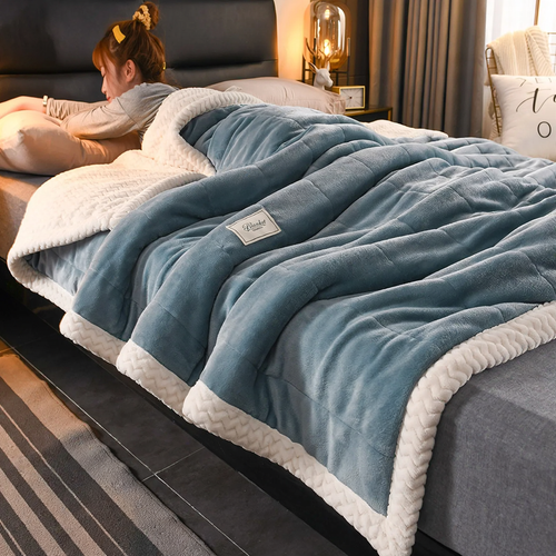 Fleece blanket, versatile, quilted