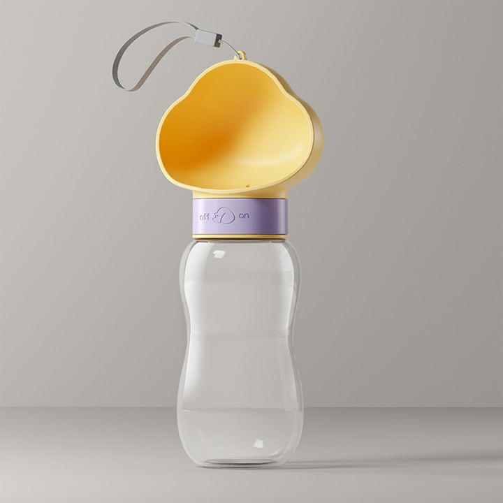 Portable water bottle for pets, 600 ml