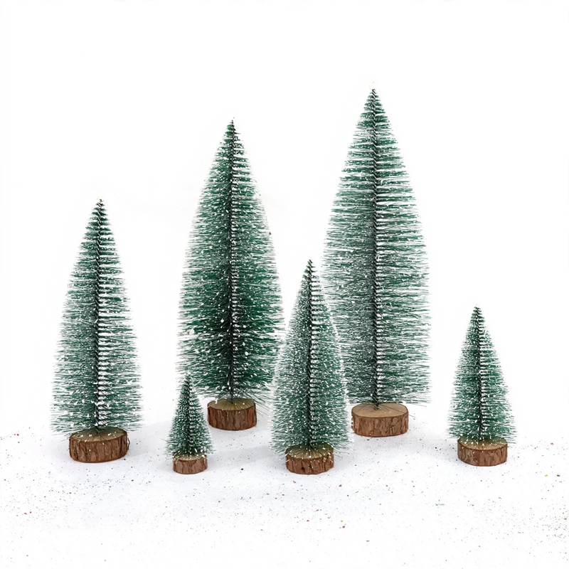 Mini Christmas tree with snow effect