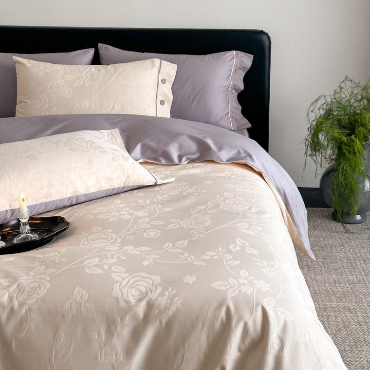 Bedding set made of long-staple cotton, 4-piece