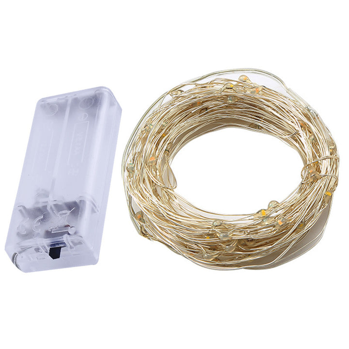 LED Copper Wire String Lights with Battery Operation