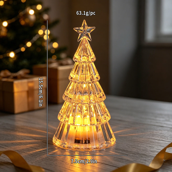 LED Christmas Tree Decorative Light with Glitter Effect