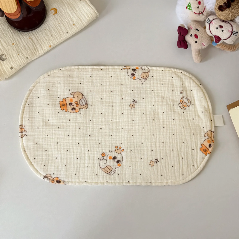 Cotton gauze pillow for newborns, 23×38 cm