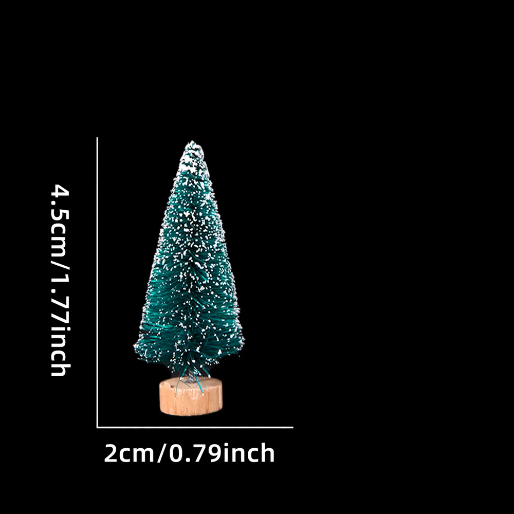 Miniature Christmas trees made of sisal