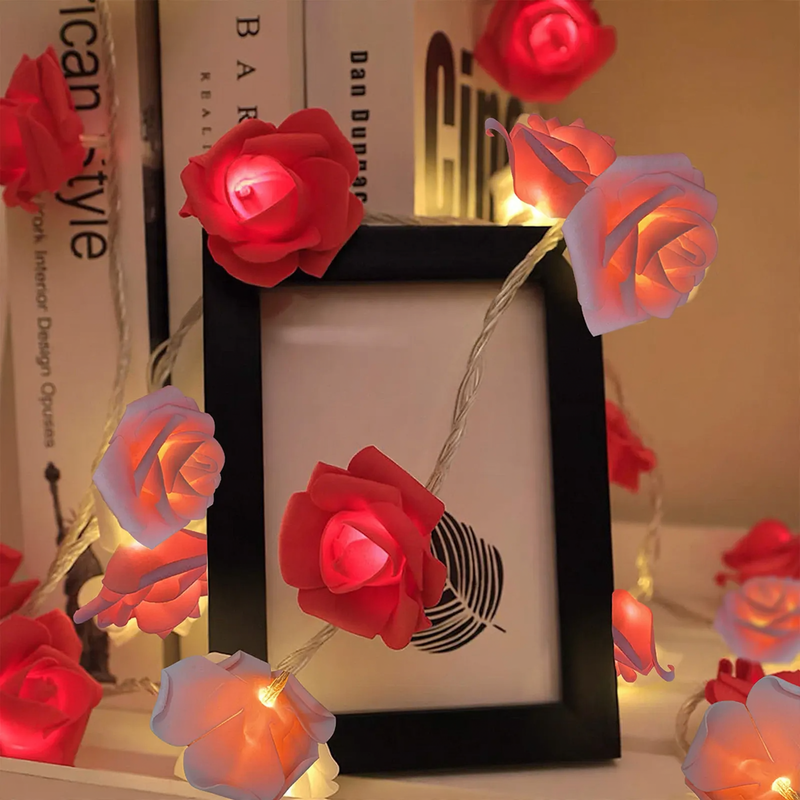 LED-Rose String Lights for Romantic Decoration
