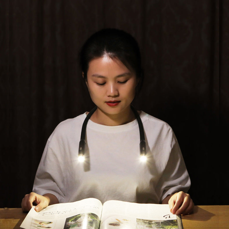 LED Neck Reading Light, USB Rechargeable, Foldable, Model F4