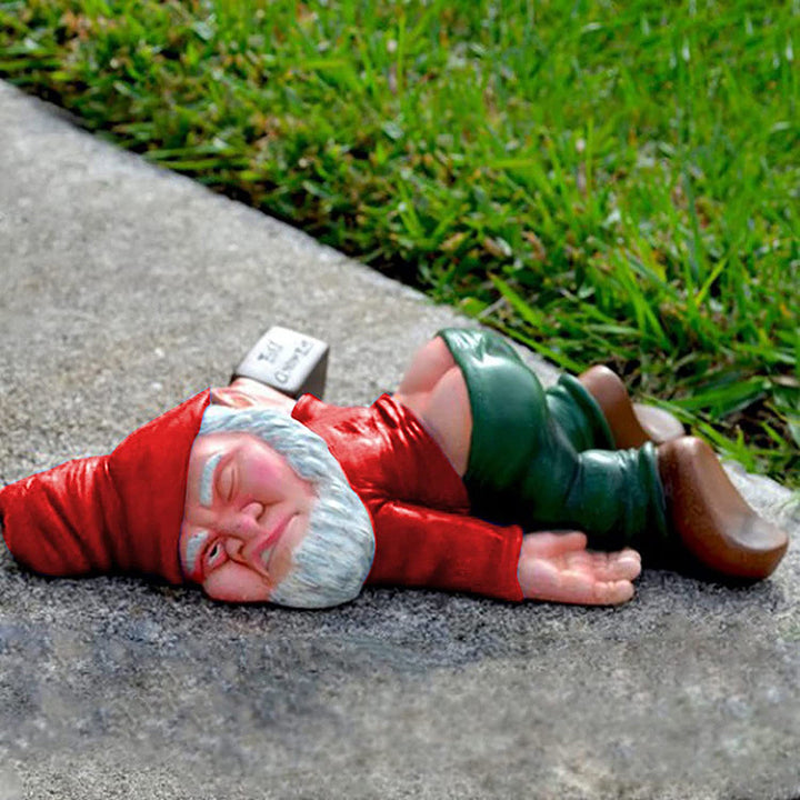Decorative gnome figure made of resin