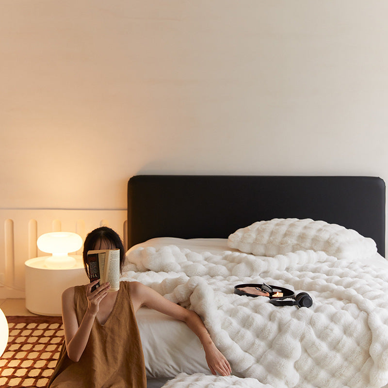 Milk fiber wool blanket, 100×160 cm or 160×200 cm