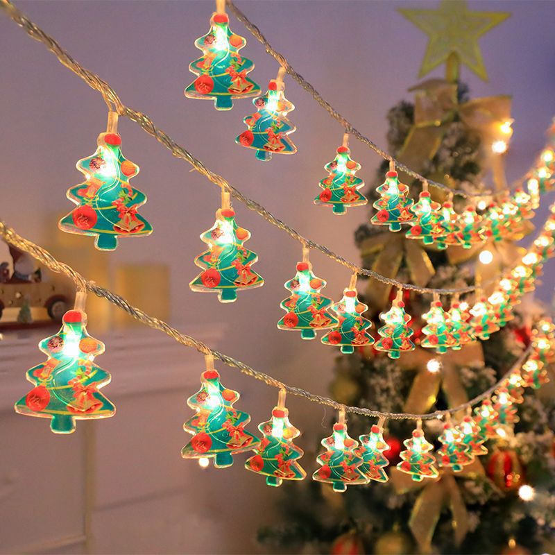 LED Christmas string lights with motifs