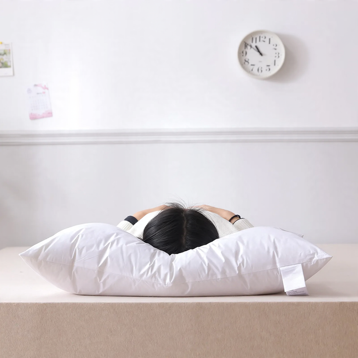 Cotton pillow with polyester filling, 3 heights
