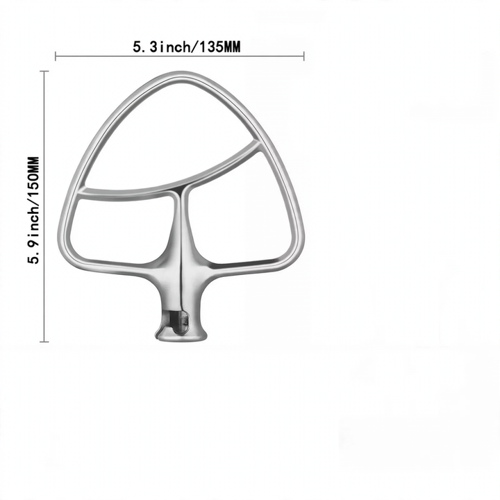 Mixing tool set for food processor, stainless steel