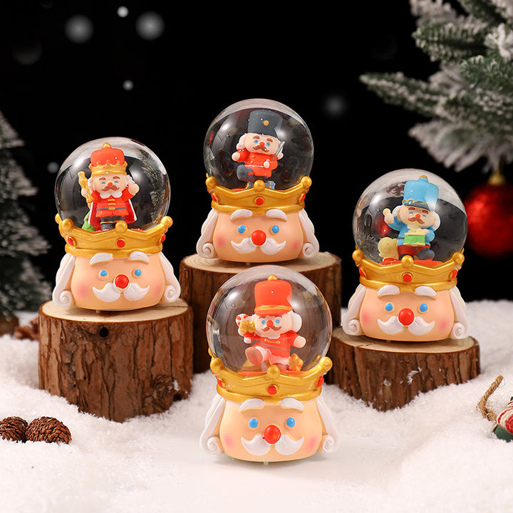 Christmas snow globe with lighting