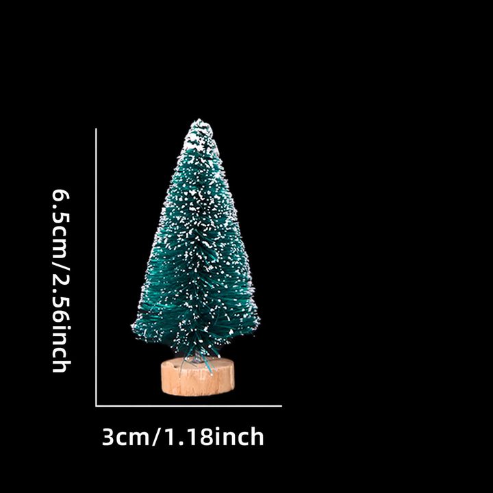 Miniature Christmas trees made of sisal