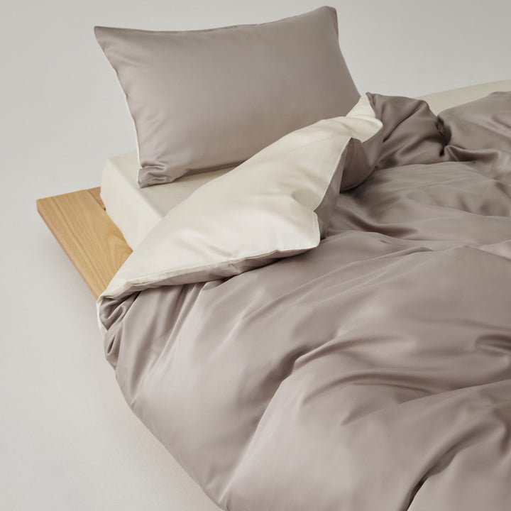 Bedding set, 4-piece, Lyocell, Solid color