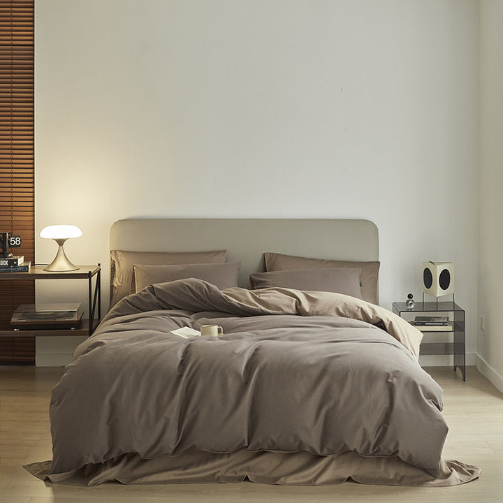 Long-staple cotton bedding, 4-piece, lightly brushed
