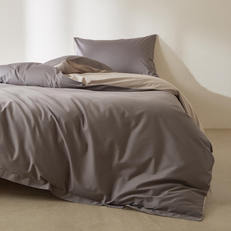 Long staple cotton duvet cover, single piece