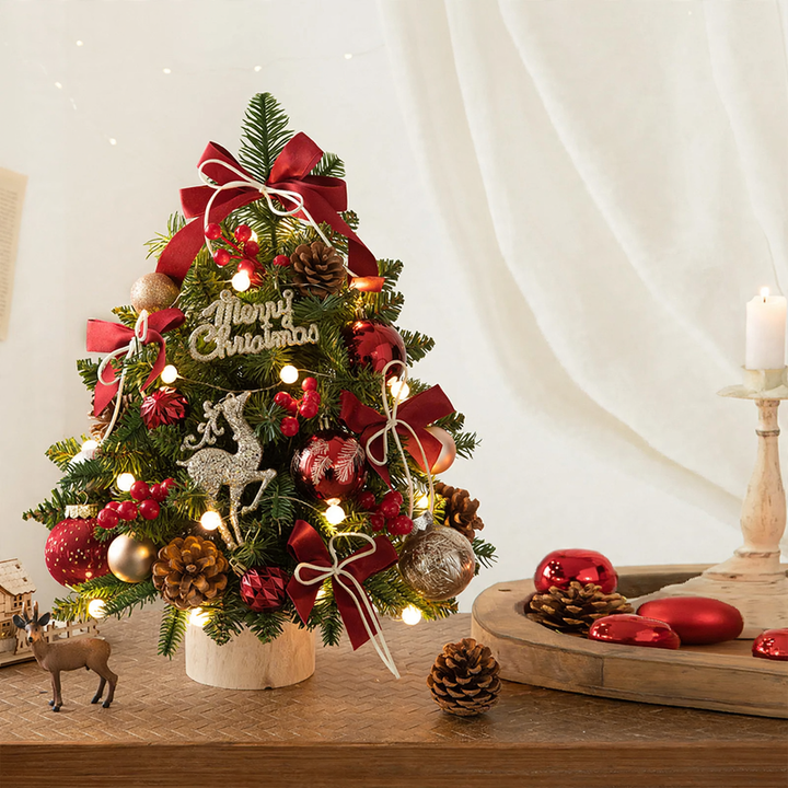 Mini Christmas tree made of PE, 45 or 60 cm, with lighting