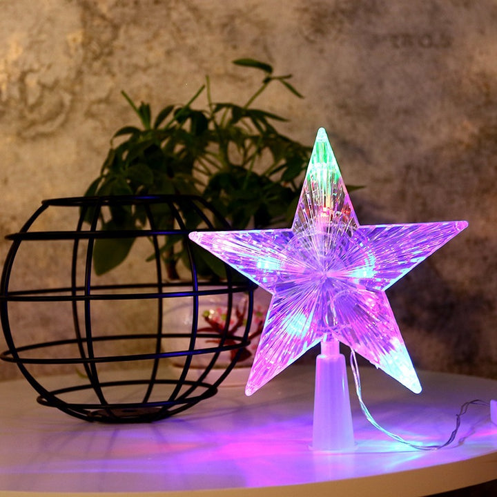 LED Christmas star for tree top, battery operated