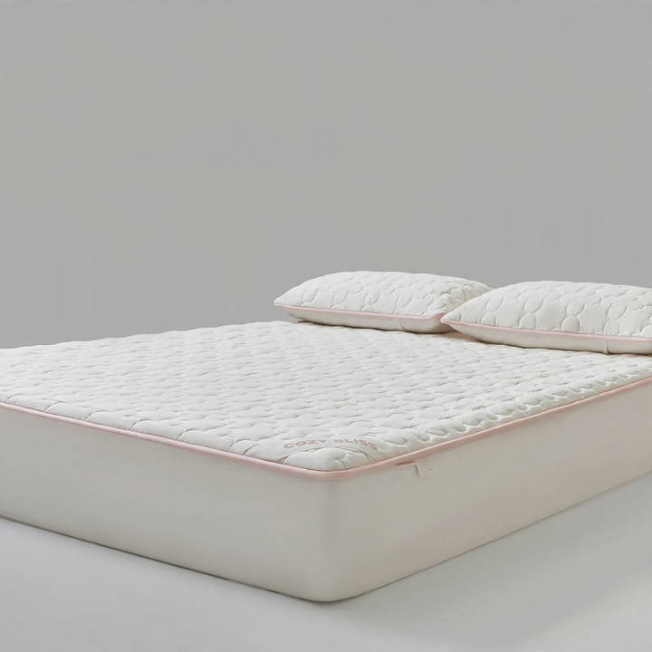 Cotton fitted sheet set, 3-piece, with pillowcases