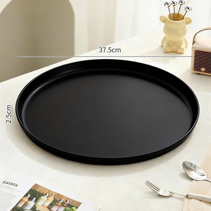 Beef Plastic Tray, Cream and Black