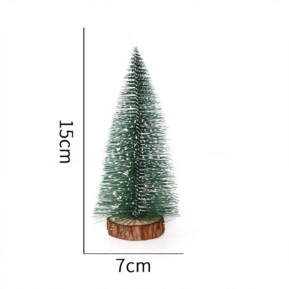 Mini Christmas tree made of pine needles with artificial snow, 40 cm