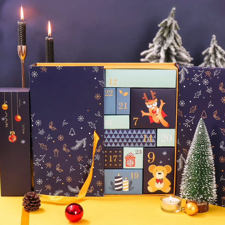 Christmas Advent Calendar Empty Box for Crafting