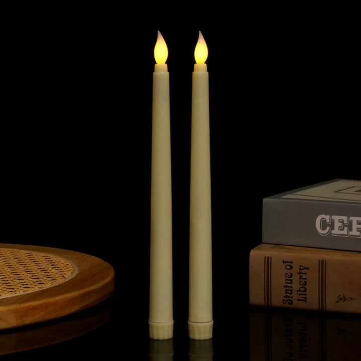 LED taper candle, plastic, for festive occasions