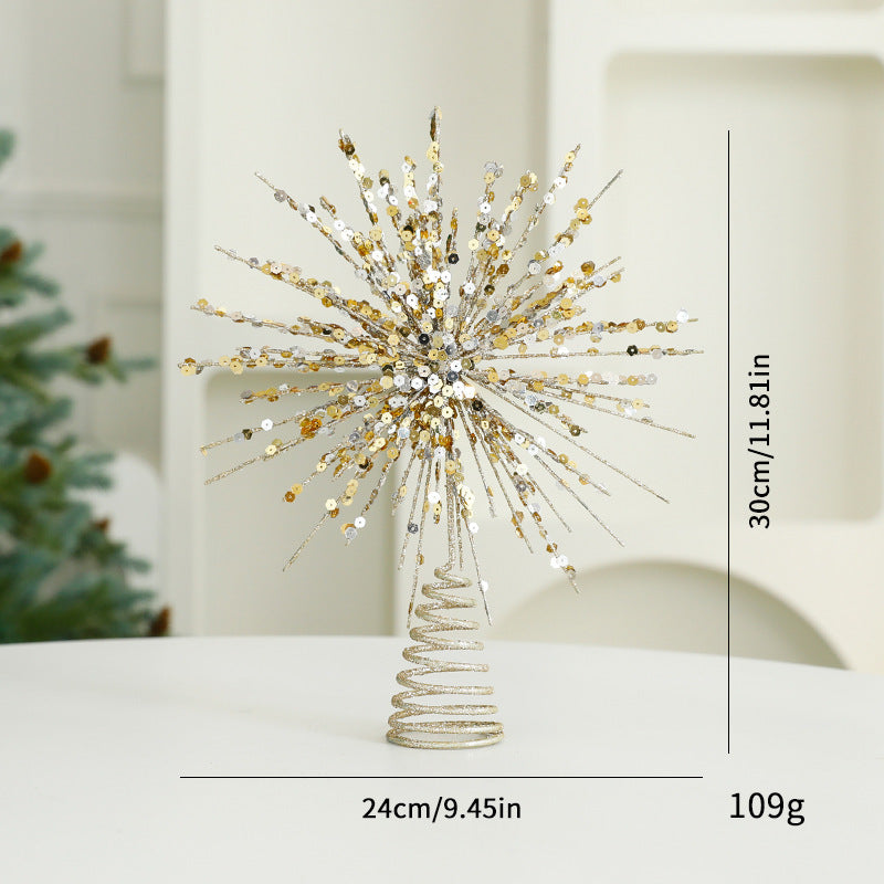 Christmas tree topper star made of iron