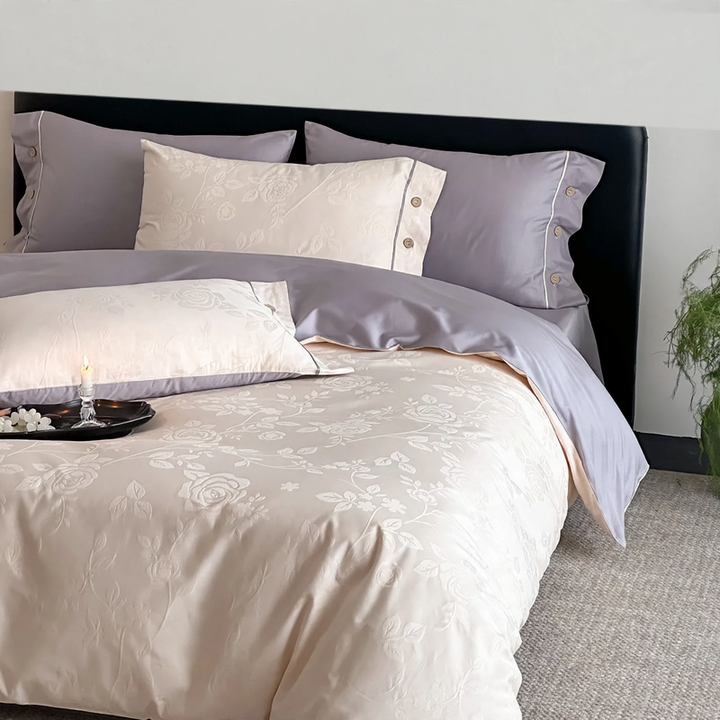 Bedding set made of long-staple cotton, 4-piece
