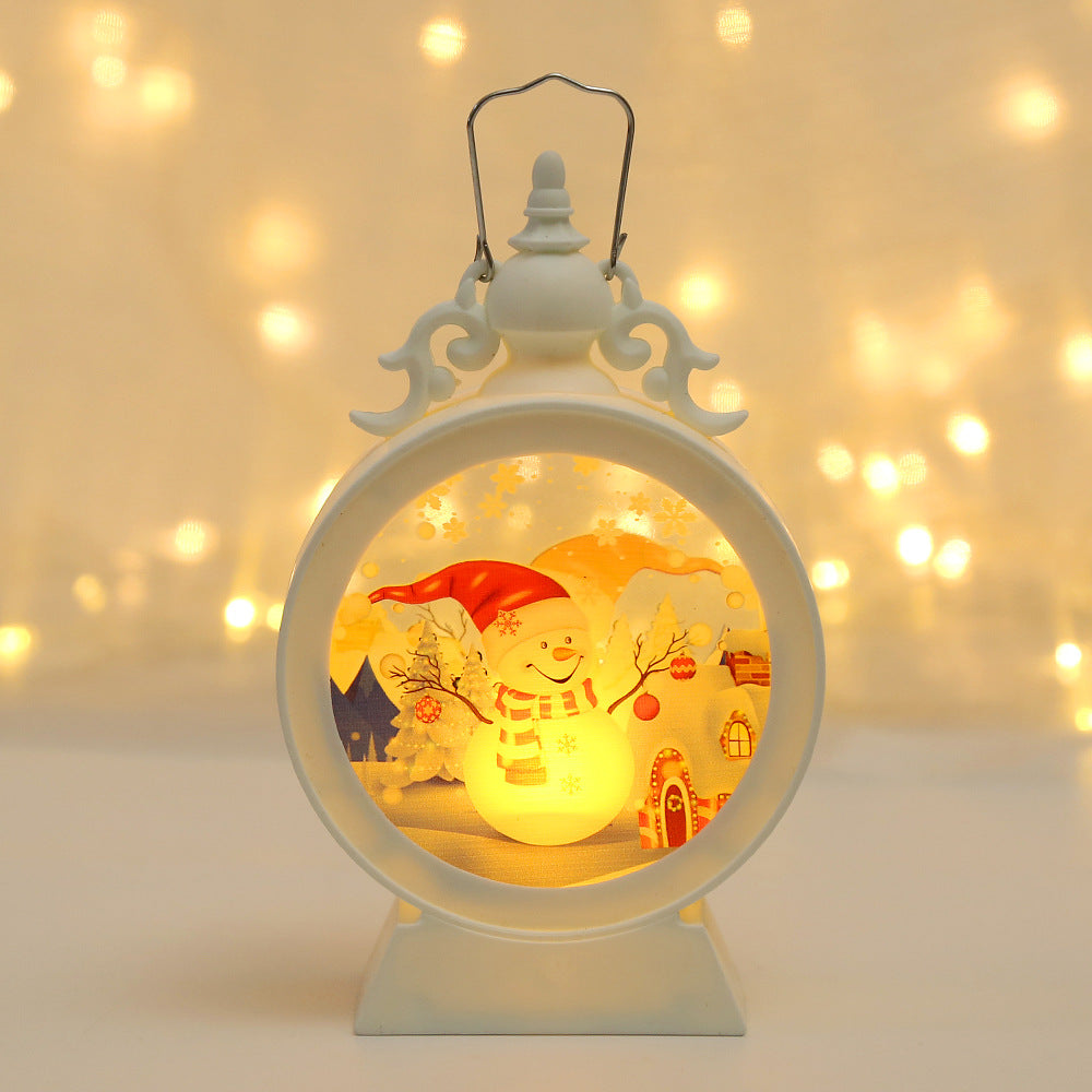 Decorative LED Lantern with Christmas motif