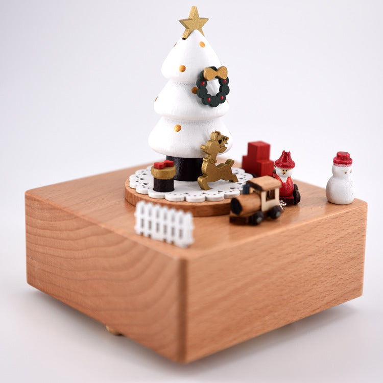 Music box made of beech wood
