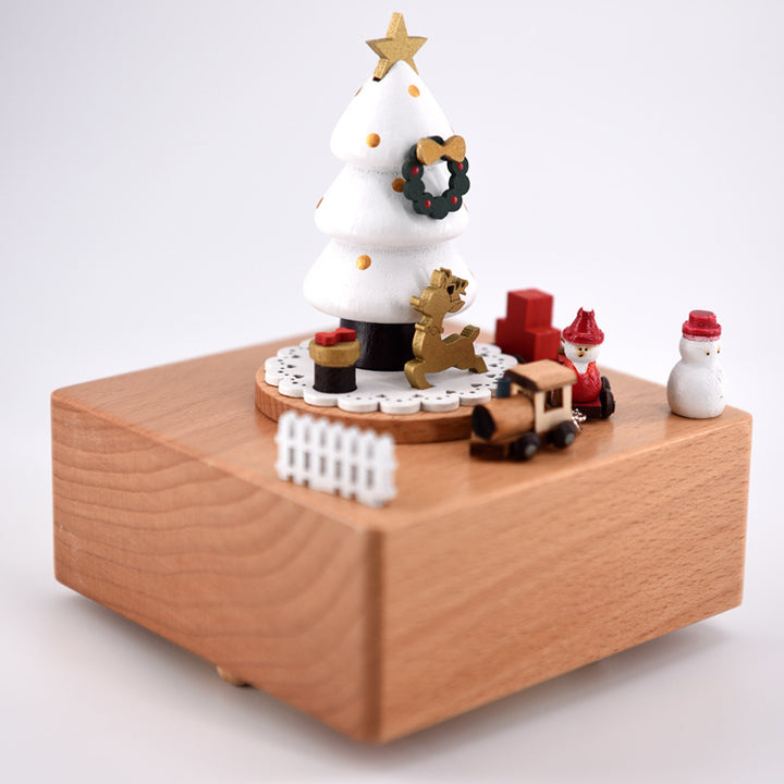 Music box made of beech wood