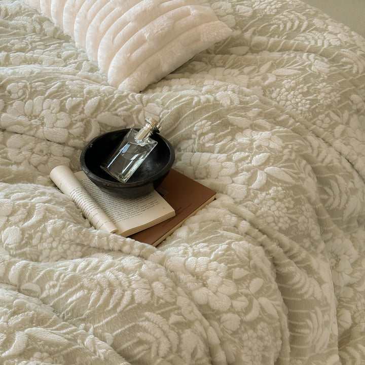 Bedding set, 4-piece, milk fiber, warming