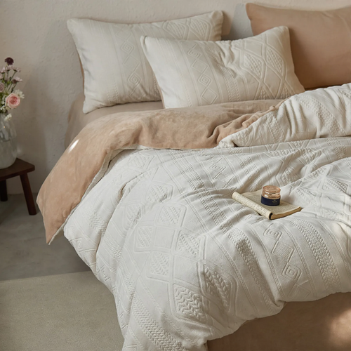 Fleece bedding set, 4-piece, Winter