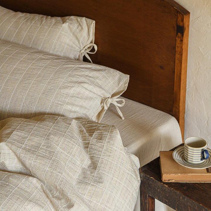 Bedding set, cotton, jacquard, 4-piece