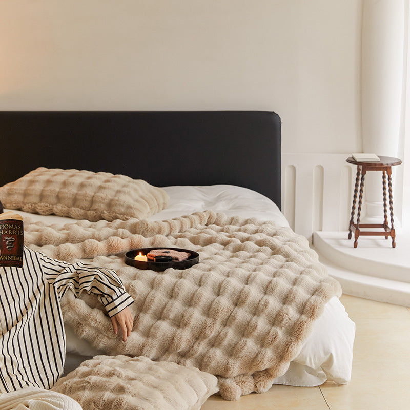Milk fiber wool blanket, 100×160 cm or 160×200 cm