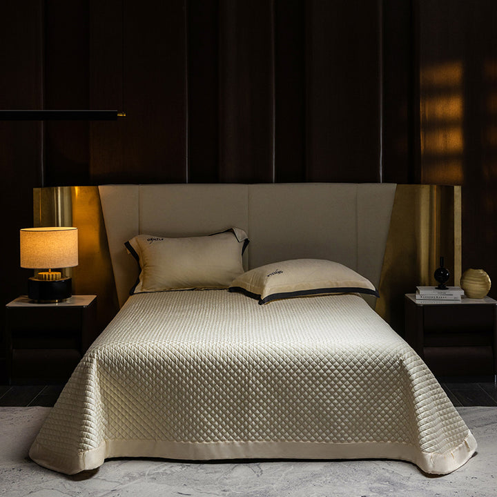 Lyocell bedding set, 4-piece, bedspread, elegant