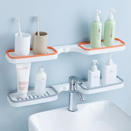 Corner shelf without drilling for the bathroom | Bowlift